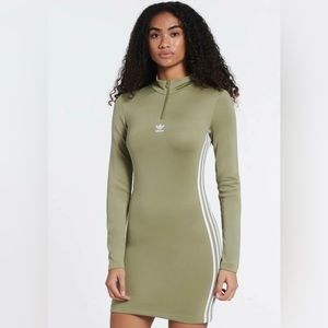 Adidas long Sleeve Quarter Zip Dress